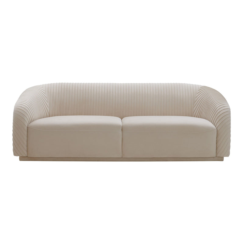 Yara - Pleated Velvet Sofa - R&R Furniture Gallery (Fountain Valley, CA)
