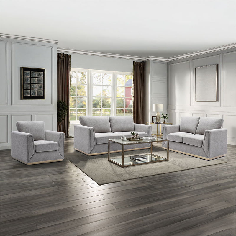Valin - Sofa - Gray Linen - R&R Furniture Gallery (Fountain Valley, CA)