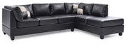 Glory Furniture Malone Comfort Sectional sofa with plush cushions and neutral fabric, designed for stylish, comfortable living rooms.