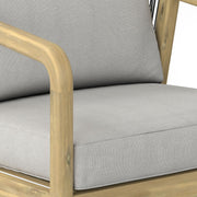 Palmetto - Outdoor Conversation Chair (Set of 2) - Stone Gray - R&R Furniture Gallery (Fountain Valley, CA)