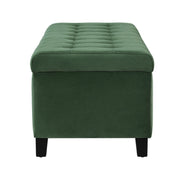 Upholstered Storage Ottoman Bench, Foot Rest For Bedroom - R&R Furniture Gallery (Fountain Valley, CA)