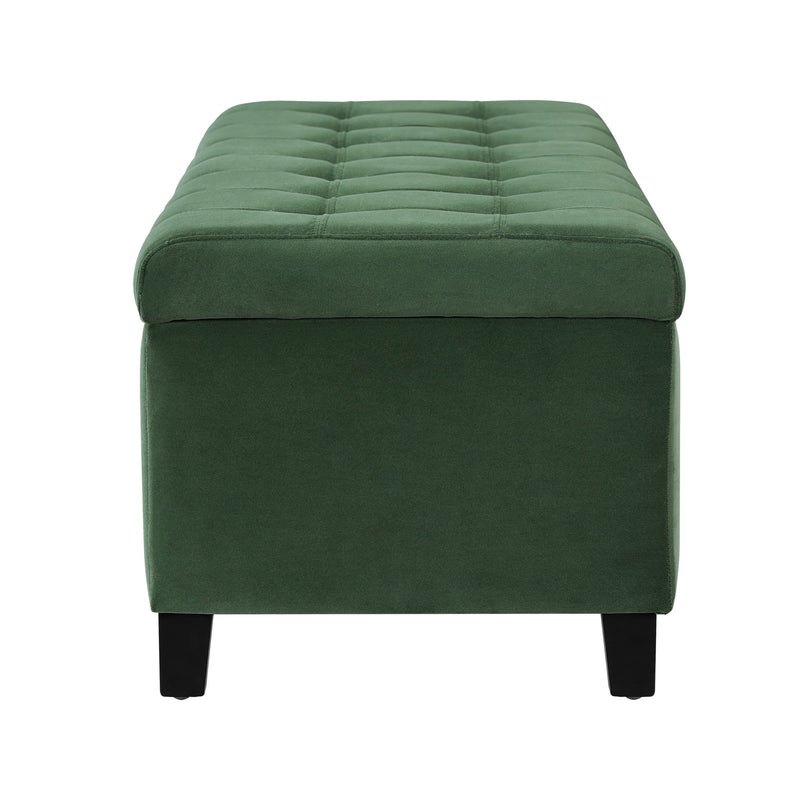 Upholstered Storage Ottoman Bench, Foot Rest For Bedroom - R&R Furniture Gallery (Fountain Valley, CA)