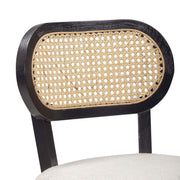 Cosette - Dining Chair - Black / Cream - R&R Furniture Gallery (Fountain Valley, CA)