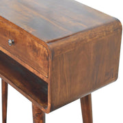 Sonata - Chestnut Console Table - R&R Furniture Gallery (Fountain Valley, CA)