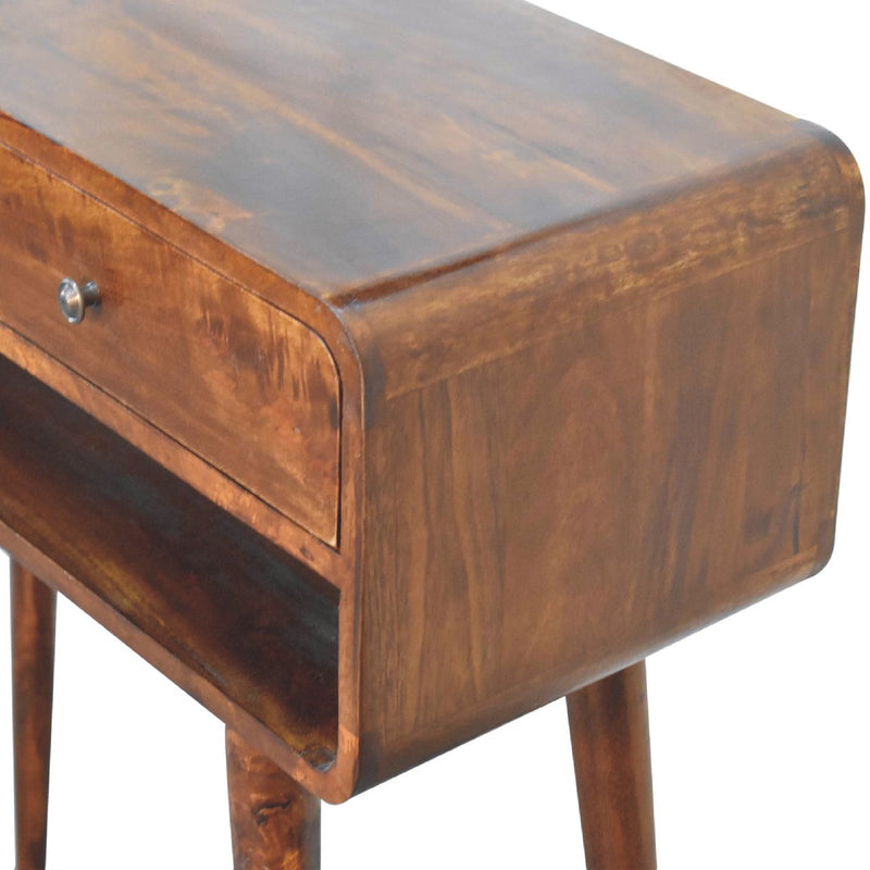 Sonata - Chestnut Console Table - R&R Furniture Gallery (Fountain Valley, CA)