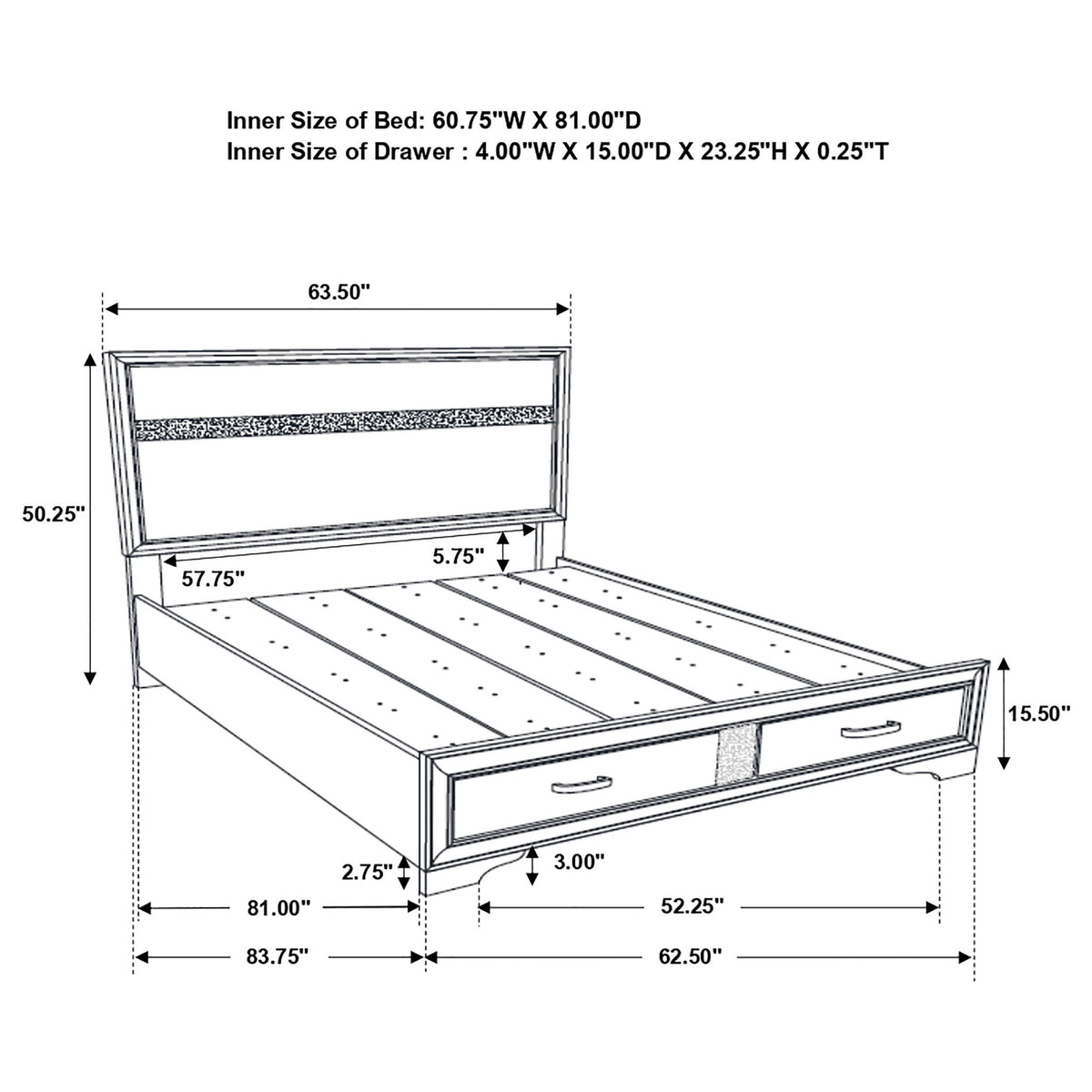 Orchid - Storage Panel Bed