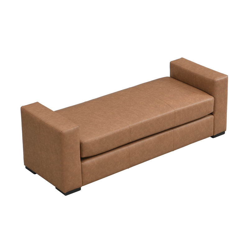 Ottoman With Unique Armrest Design For Living Spaces - R&R Furniture Gallery (Fountain Valley, CA)