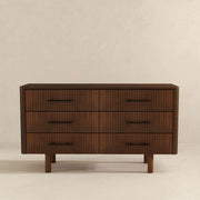 Logan - Dresser With 6 Drawers - Brown - R&R Furniture Gallery (Fountain Valley, CA)