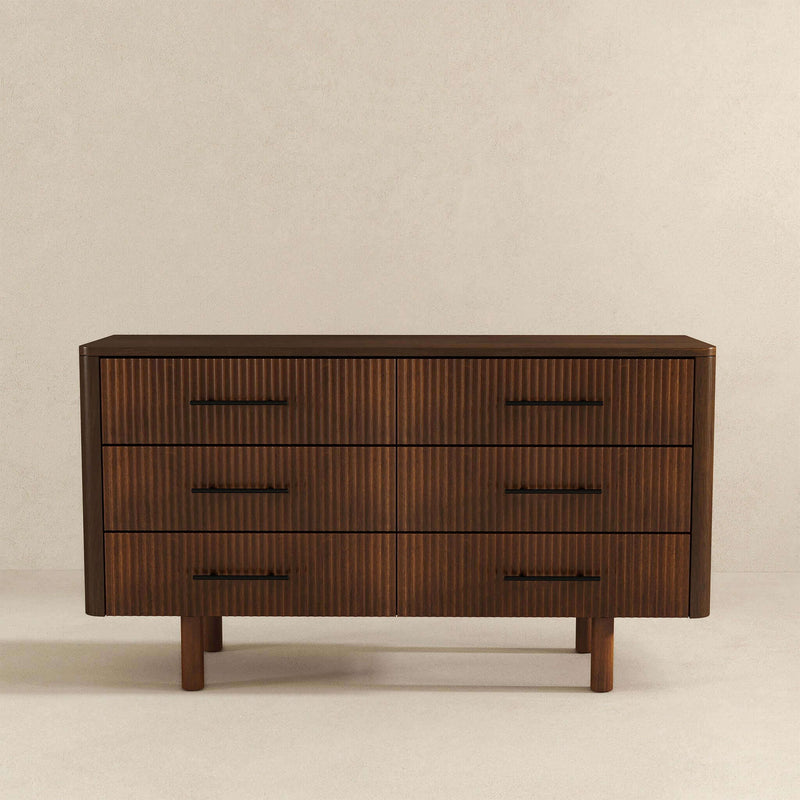 Logan - Dresser With 6 Drawers - Brown - R&R Furniture Gallery (Fountain Valley, CA)
