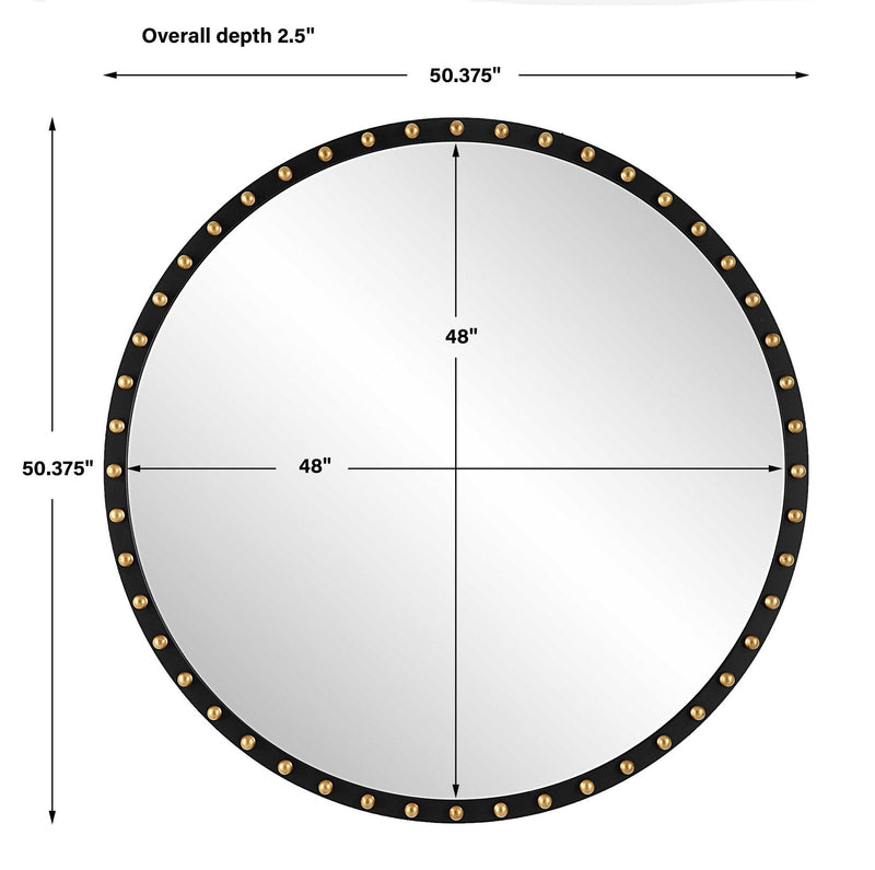 Sele - Oversized Round Mirror