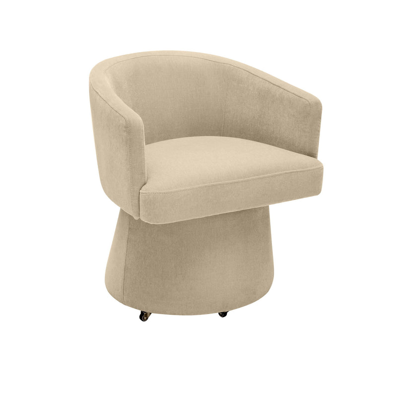 Kristen - Upcycled Chenille Rolling Desk Chair - R&R Furniture Gallery (Fountain Valley, CA)