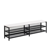 Platform Bed With 2 Tier Storage Shelves, Storage Cabinet - R&R Furniture Gallery (Fountain Valley, CA)