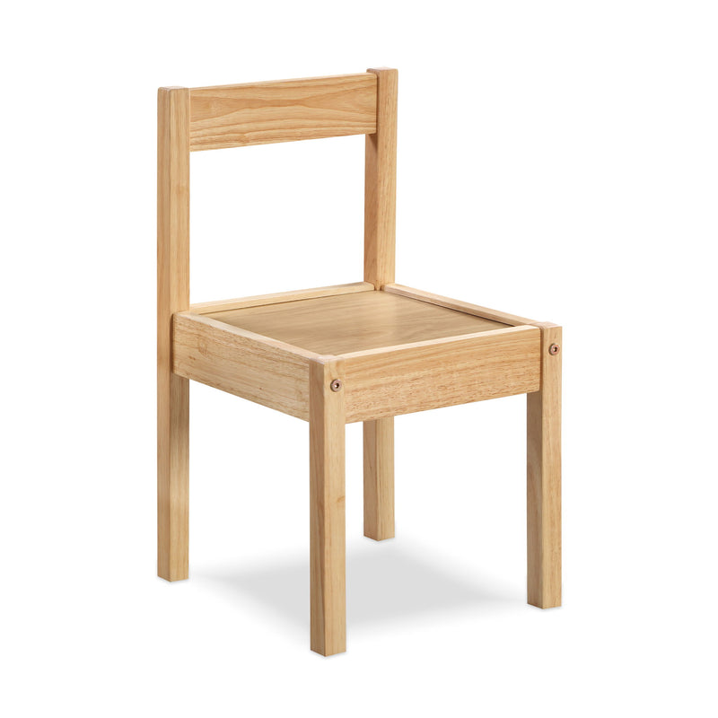 Della - 3 Piece Solid Wood Kids Table & Two Chair Set - Natural - R&R Furniture Gallery (Fountain Valley, CA)