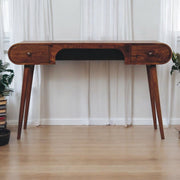 London - Arch Writing Desk - Dark Brown - R&R Furniture Gallery (Fountain Valley, CA)