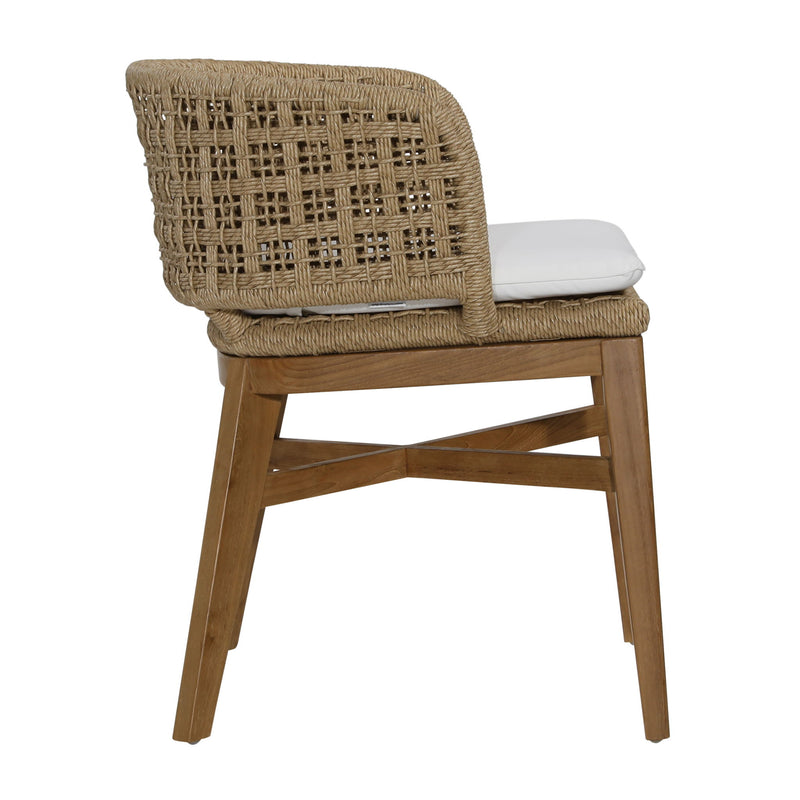 Keith - Outdoor Dining Chair (Set of 2) - Natural And Ivory