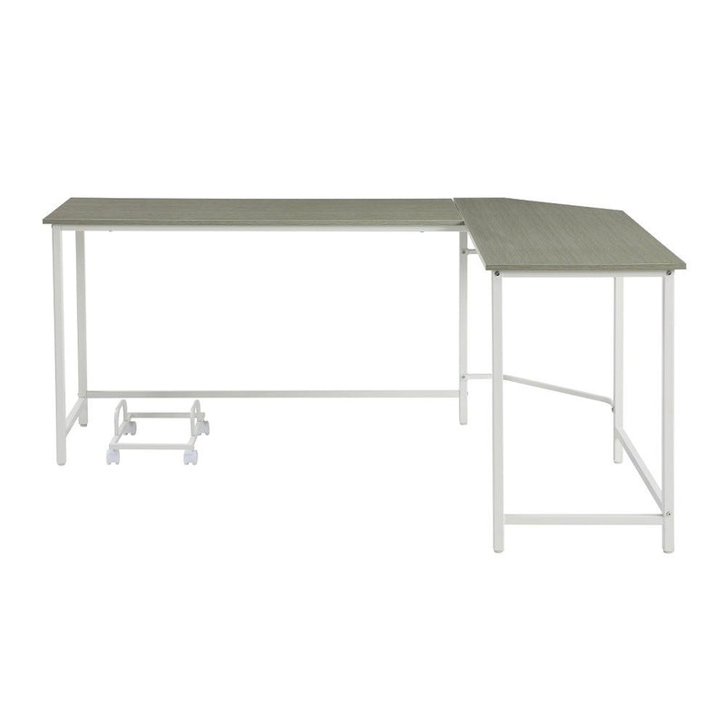 Bambina - Computer Desk - Gray & White - R&R Furniture Gallery (Fountain Valley, CA)