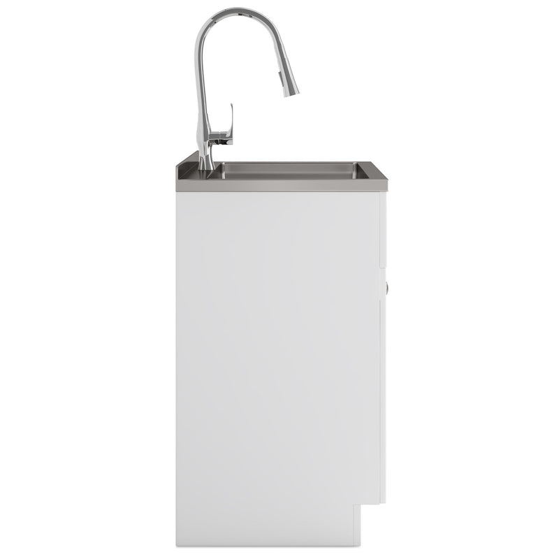 Beckham - Laundry Cabinet & Faucet And Stainless Steel Sink - R&R Furniture Gallery (Fountain Valley, CA)