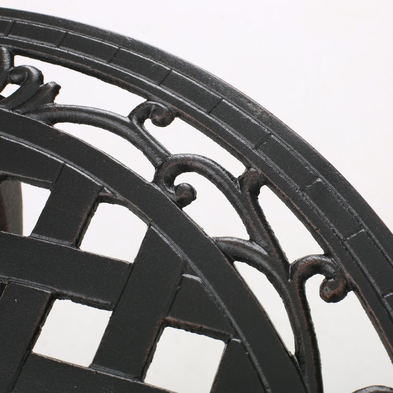 Bono Metal Bistro Set - Black - R&R Furniture Gallery (Fountain Valley, CA)
