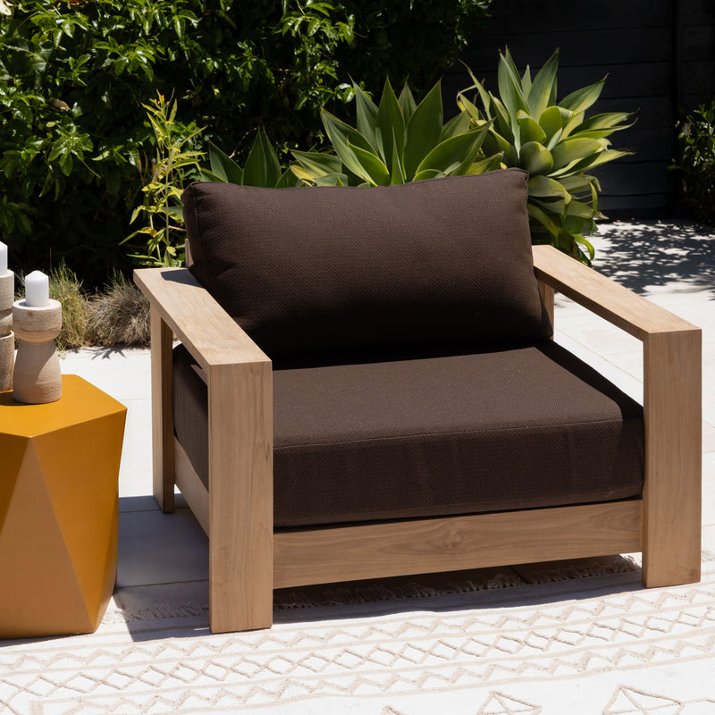 Naya - Outdoor Sofa Chair - Woolacombe Chocolate And Natural