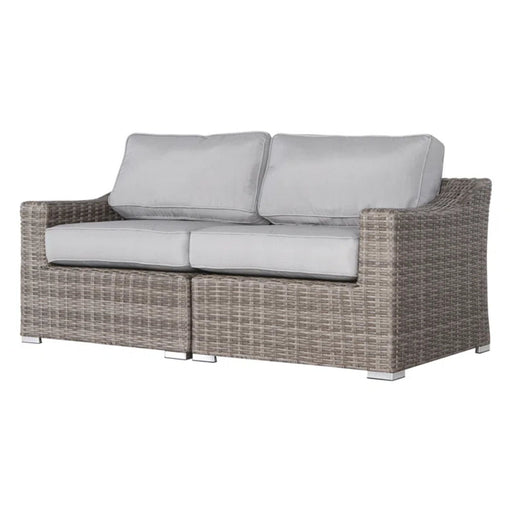 Chic Wide Outdoor Loveseat With Cushions - R&R Furniture Gallery (Fountain Valley, CA)