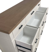 Americana Modern Bedroom - 9 Drawer Dresser - Cotton - R&R Furniture Gallery (Fountain Valley, CA)
