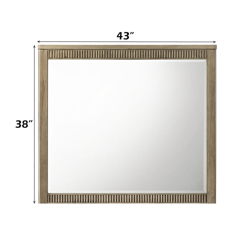 Lakkari - Mirror - Antique Oak - R&R Furniture Gallery (Fountain Valley, CA)