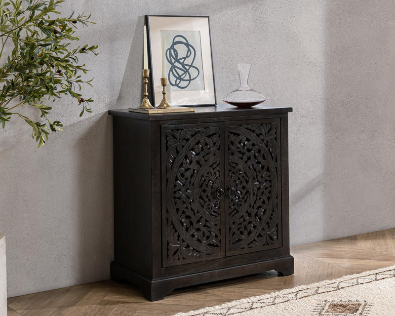 Harmony - 2 Door Sideboard - Harvest Walnut - R&R Furniture Gallery (Fountain Valley, CA)
