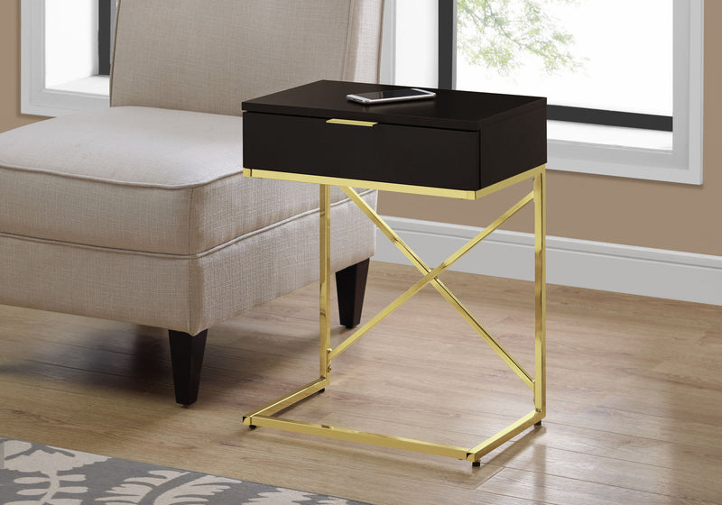 Accent Side Table, Storage Drawer, Spacious Tabletop, Contemporary & Modern - R&R Furniture Gallery (Fountain Valley, CA)