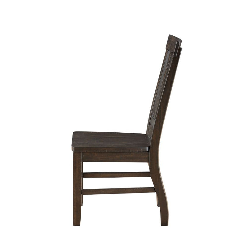 Maisha - Side Chair (Set of 2) - Rustic Walnut - R&R Furniture Gallery (Fountain Valley, CA)