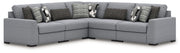 Benchcraft Bealton sectional sofa, stationary sectional with plush cushions and fabric upholstery, ideal for modern living rooms.