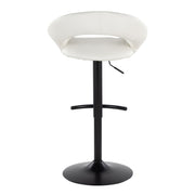 Lumi Source Posh contemporary adjustable barstools set of 2 with swivel, rounded T footrest, and sleek modern design.