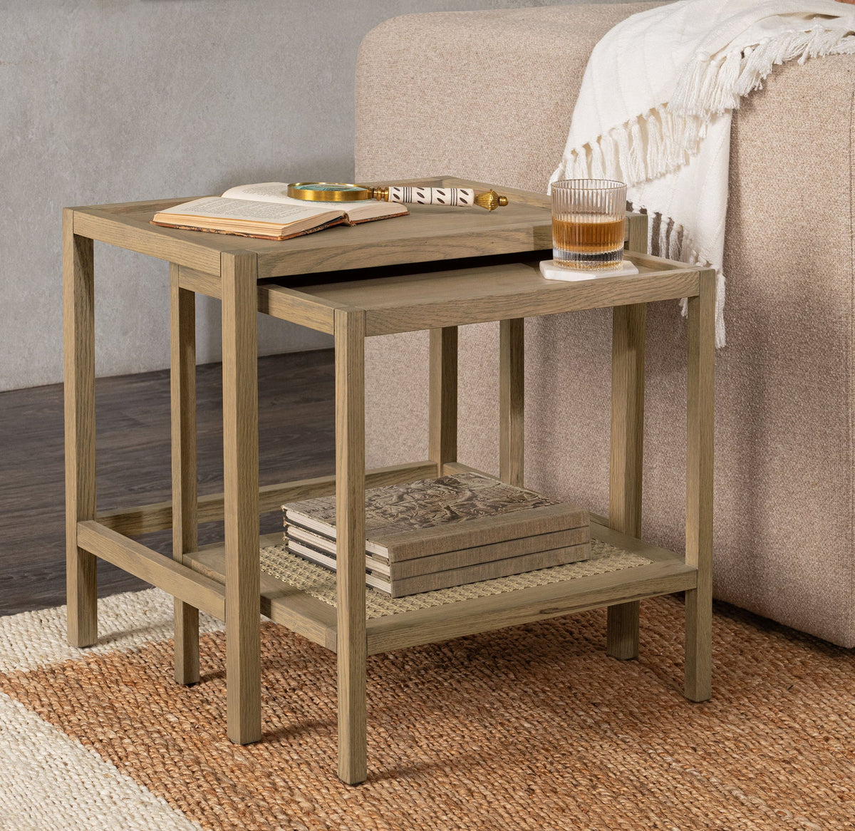 Devin - Solid Wood Nesting Accent Tables - R&R Furniture Gallery (Fountain Valley, CA)