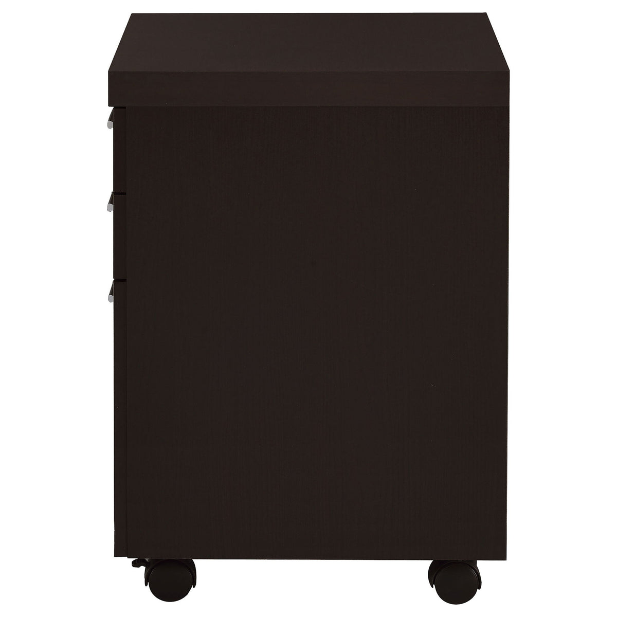 3 Drawer File Cabinetб Compact Office Storage For Home - Brown