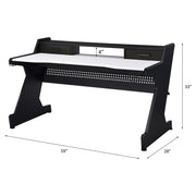 Bigga - Gaming Desk - Black & White - R&R Furniture Gallery (Fountain Valley, CA)