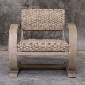 Rehema - Outdoor Wicker Lounge Chair - Gray