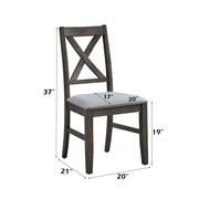 Marit - Side Chair (Set of 2) - Gray - R&R Furniture Gallery (Fountain Valley, CA)