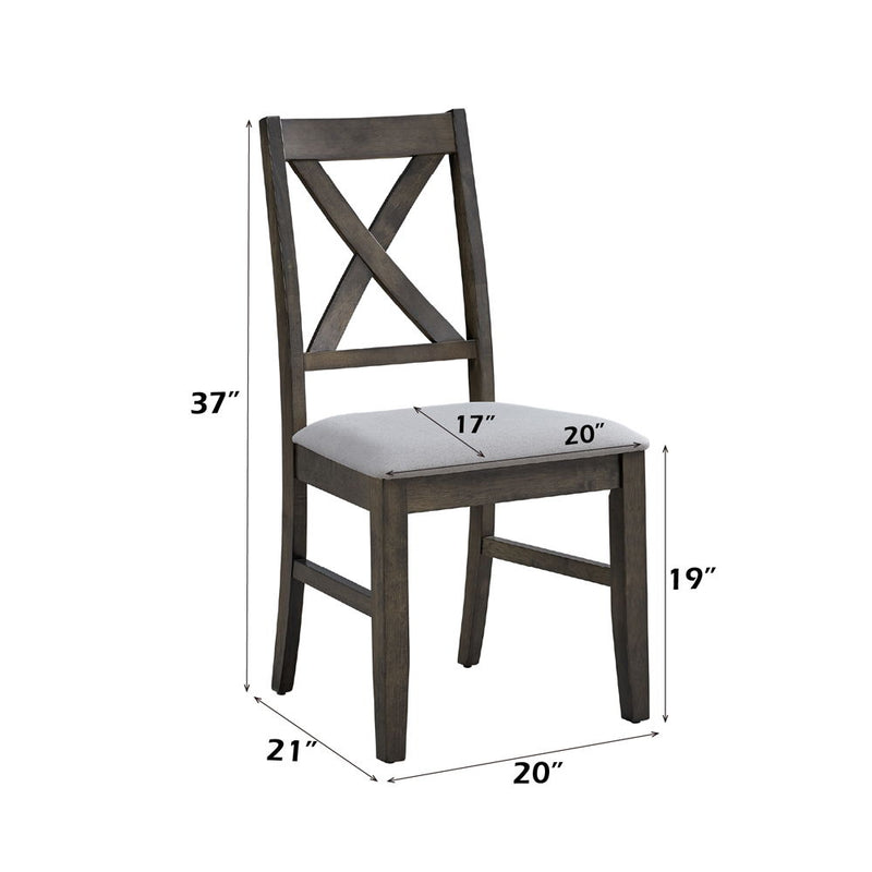 Marit - Side Chair (Set of 2) - Gray - R&R Furniture Gallery (Fountain Valley, CA)