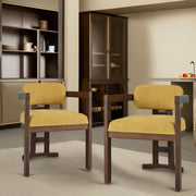 Stylish Indoor Upholstered Wood Dining Chair (Set of 2) - R&R Furniture Gallery (Fountain Valley, CA)