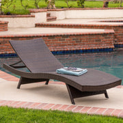 Kauai - Modern Style Pe Wicker Chaise Lounge - Brown Multi - R&R Furniture Gallery (Fountain Valley, CA)