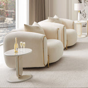 Sassani - Accent Chair - Crepe / Gold - R&R Furniture Gallery (Fountain Valley, CA)