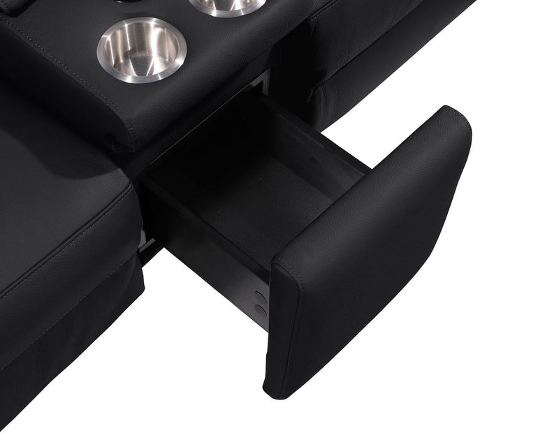 1246 - Modular Power Dual Reclining Sofa, Console Loveseat, And Chair Set With Power Headrests