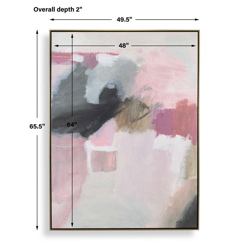 Process - Framed Abstract Art - Black / Gold / Gray / Green / Pink / Purple / White