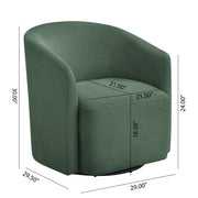 Ardena - Modern Swivel Barrel Chair - R&R Furniture Gallery (Fountain Valley, CA)
