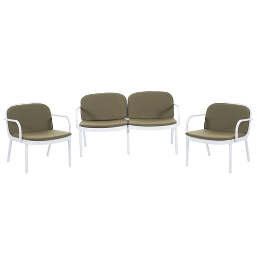 Luna - Outdoor Patio 3 Pieces Chat Set - R&R Furniture Gallery (Fountain Valley, CA)