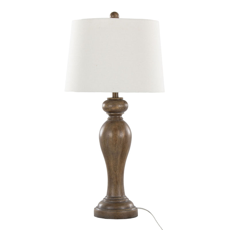 Set of two Lumi Source Peppa contemporary table lamps with sleek design, featuring cylindrical shades and modern bases.