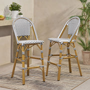 Outdoor Pe Rattan French Barstool Set - R&R Furniture Gallery (Fountain Valley, CA)