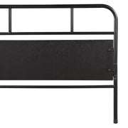 Twin Size Daybed Platform Bed Frame With Trundle Built In Casters - Black - R&R Furniture Gallery (Fountain Valley, CA)
