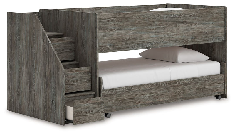 Frandern - Twin Over Twin Loft Bed - Gray - R&R Furniture Gallery (Fountain Valley, CA)
