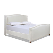 Carmen - Upholstered Wingback Panel Bed Frame - R&R Furniture Gallery (Fountain Valley, CA)