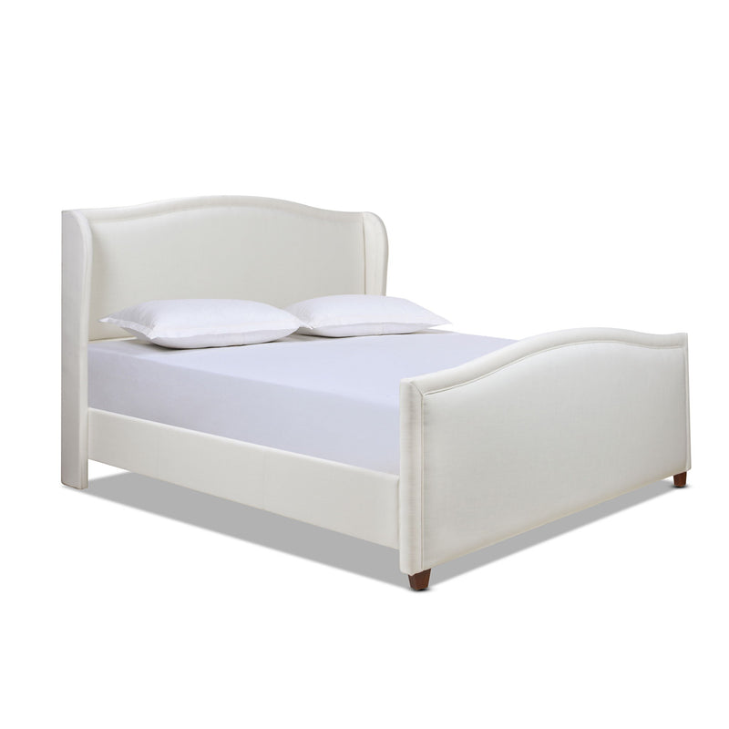 Carmen - Upholstered Wingback Panel Bed Frame - R&R Furniture Gallery (Fountain Valley, CA)